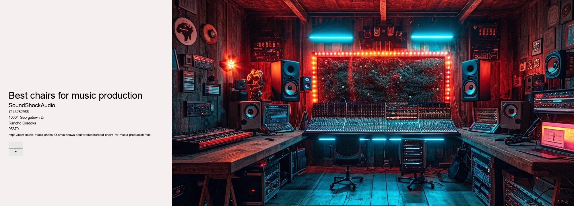 best chairs for music production